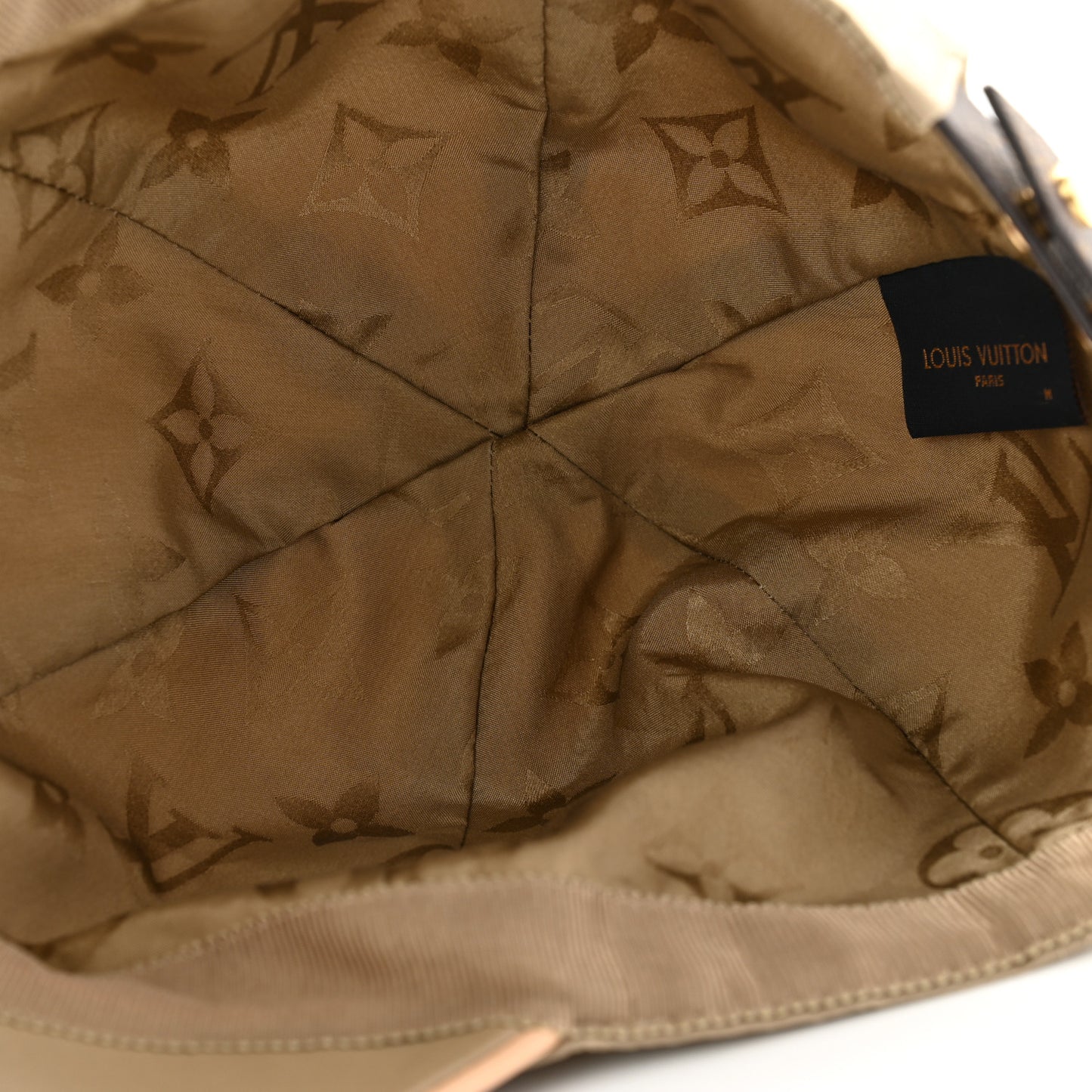 Monogram Polyester Silk LV Get Ready Cap M Beige