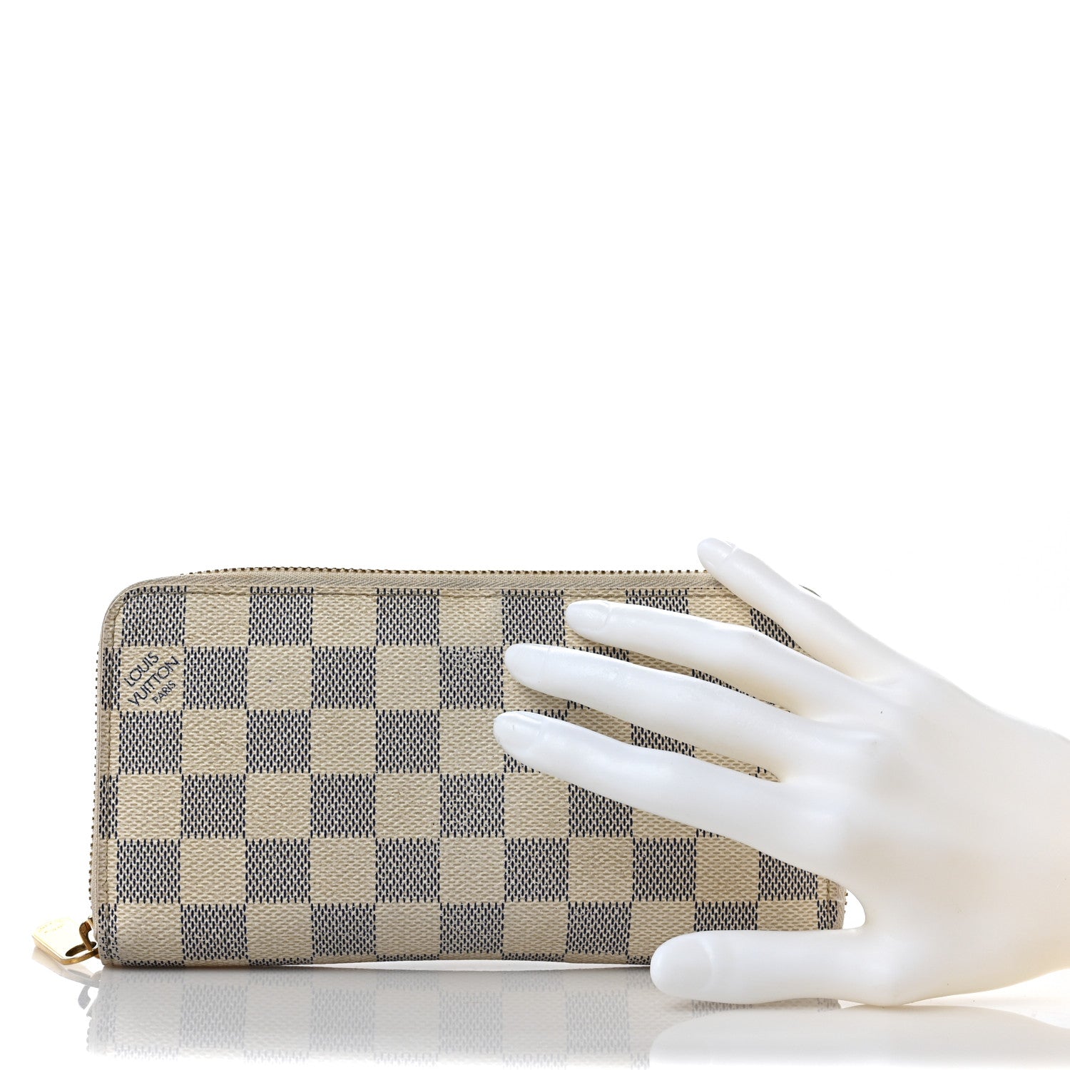 Louis Vuitton Damier Azur Zippy Wallet 2 of 11