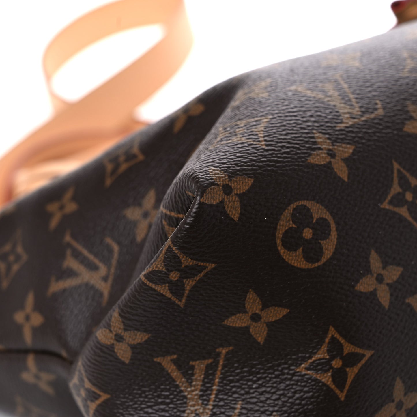 Monogram Flower Zipped Tote MM Beige