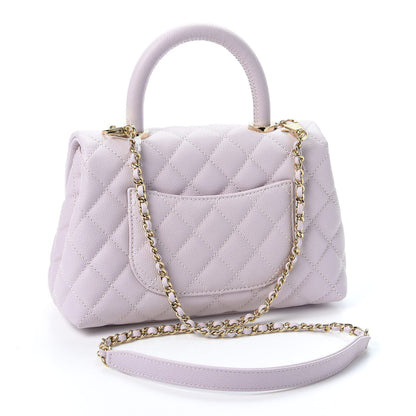 Chanel Caviar Quilted Mini Coco Handle Flap Lilas Lilac 2 of 10