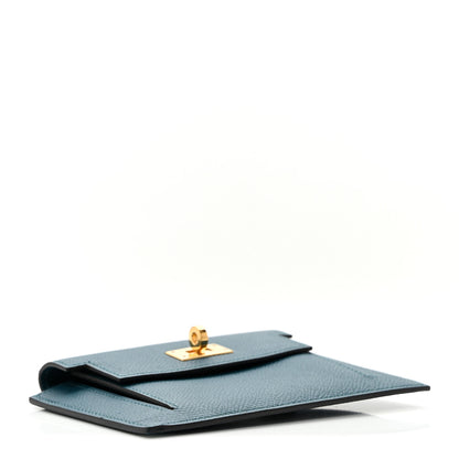 Hermes Epsom Kelly Pocket Compact Wallet Vert Bosphore 4 of 7