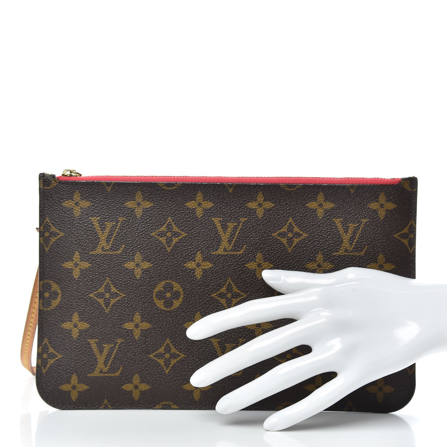 Louis Vuitton Monogram Neverfull MM GM Pochette Grenade 2 of 9