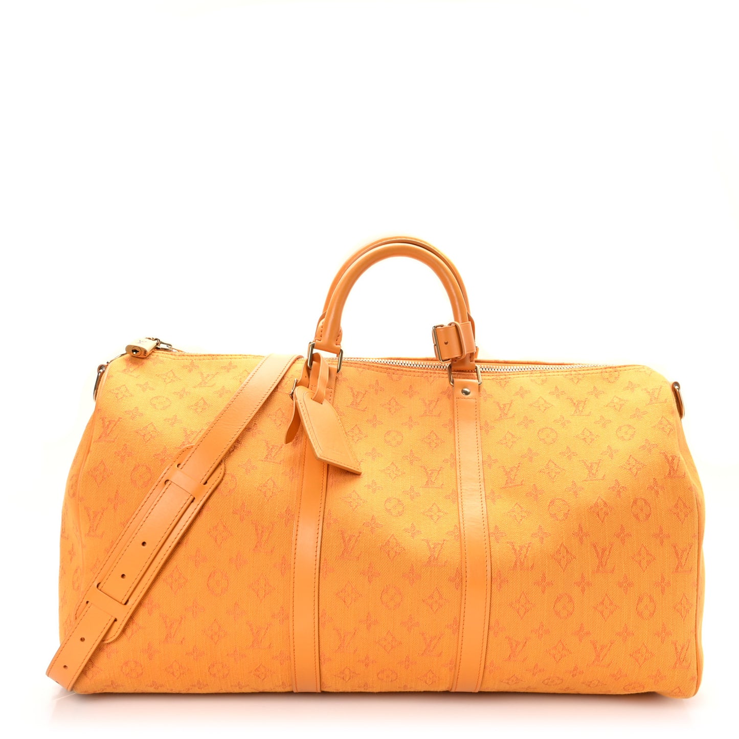 Denim Monogram Keepall Bandouliere 50 Ocre