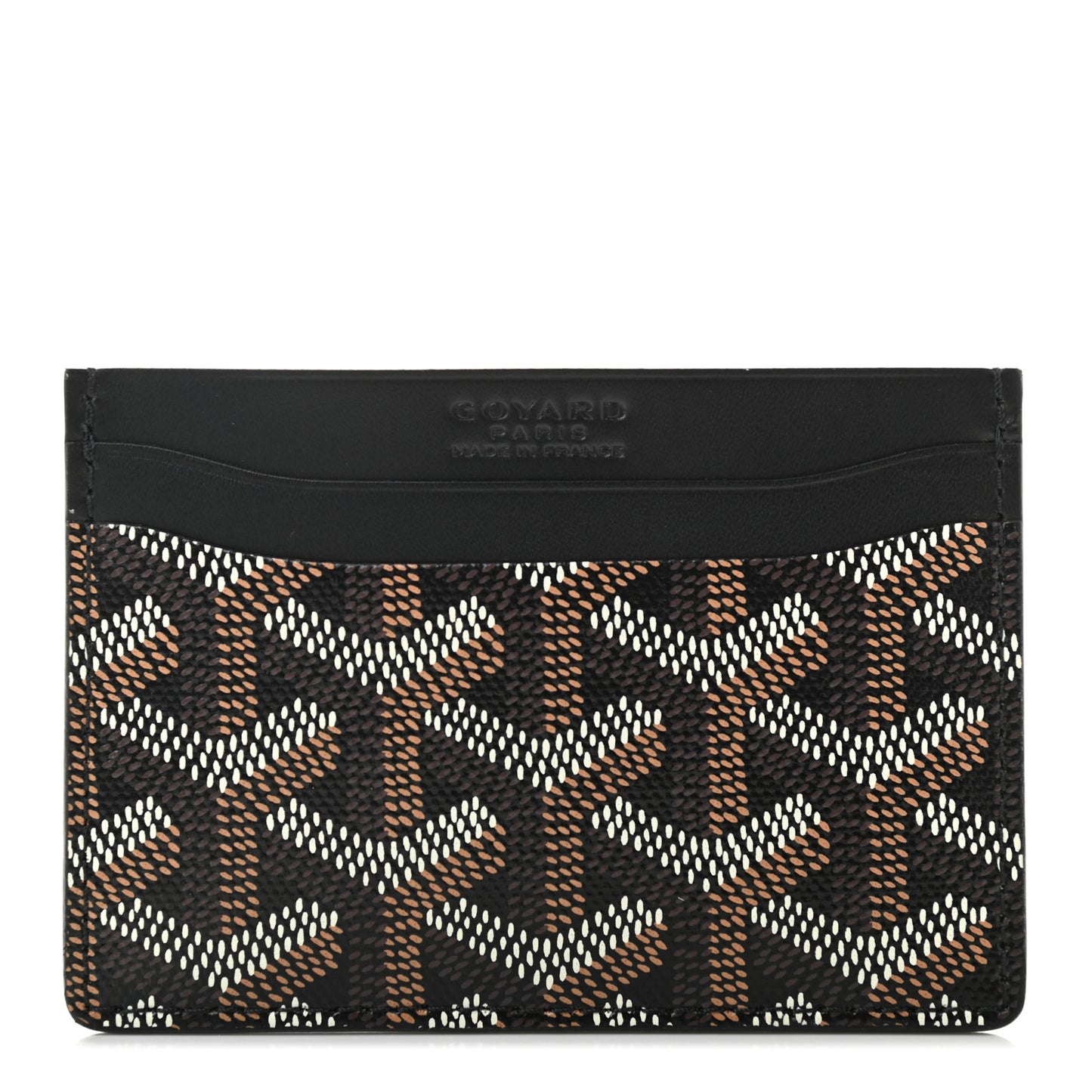 Goyardine Saint Sulpice Card Holder Black