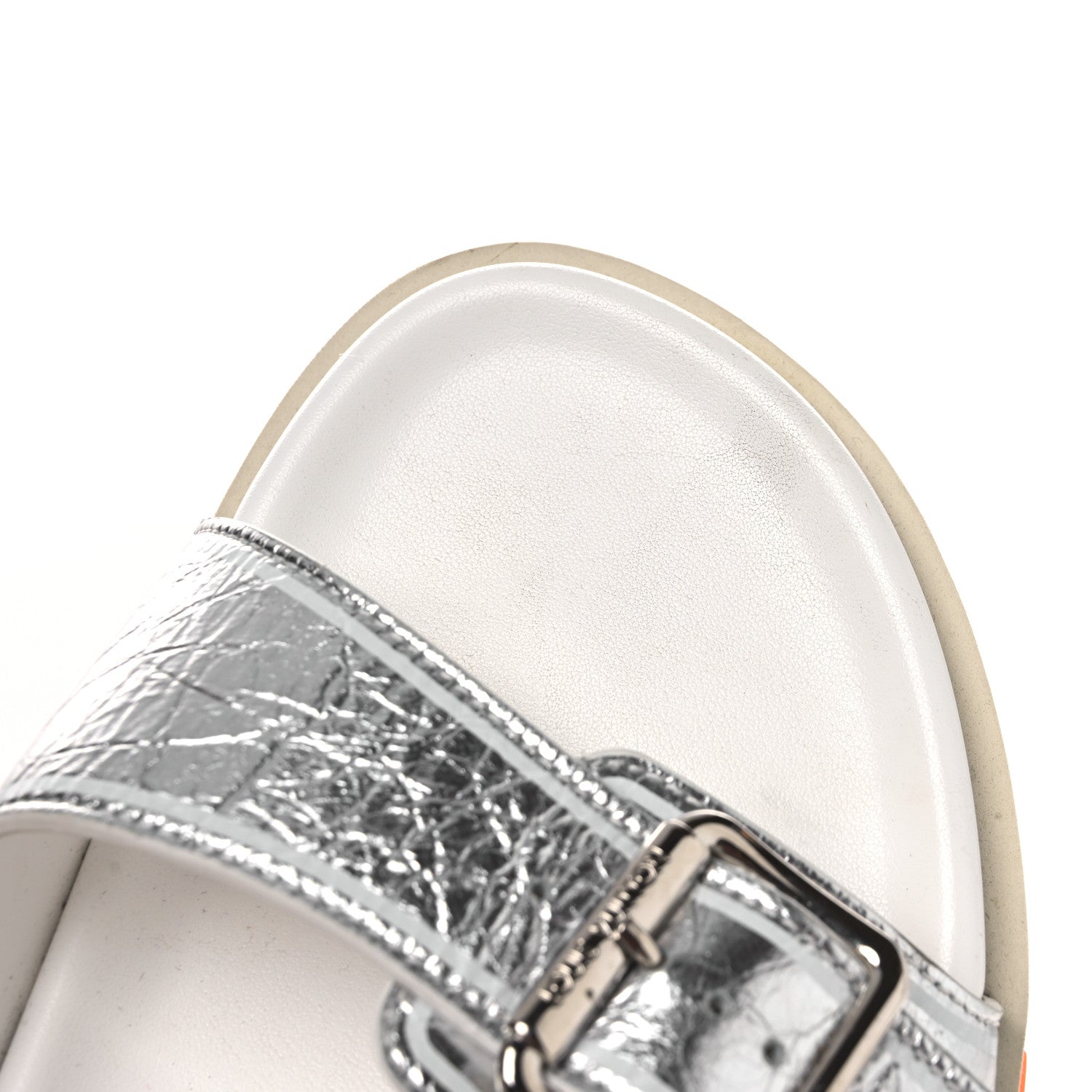 Louis Vuitton Metallic Mix Materials Mens LV Script Trainer Mules 11 Silver Multicolor 11 of 12