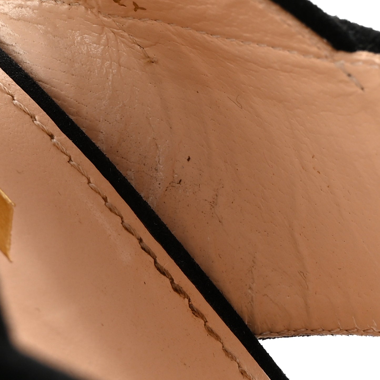 Suede Platform Sandals 38 Black