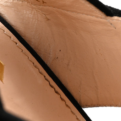 Prada Suede Platform Sandals 38 Black 10 of 15