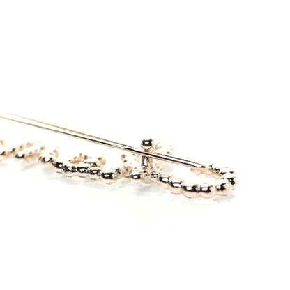 Chanel Metal Glass Swirling Pearls Hair Clip Gold 4 of 5
