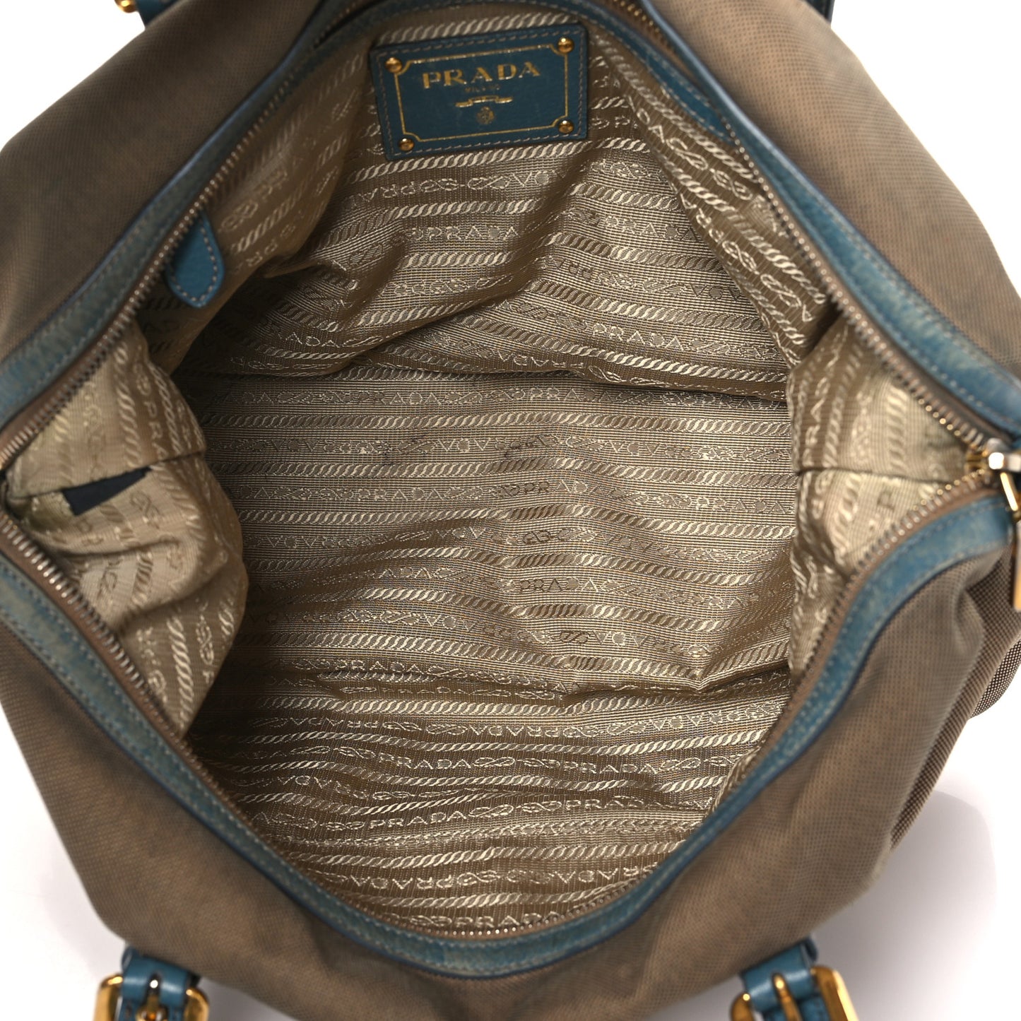 Jacquard Logo Tote Blue