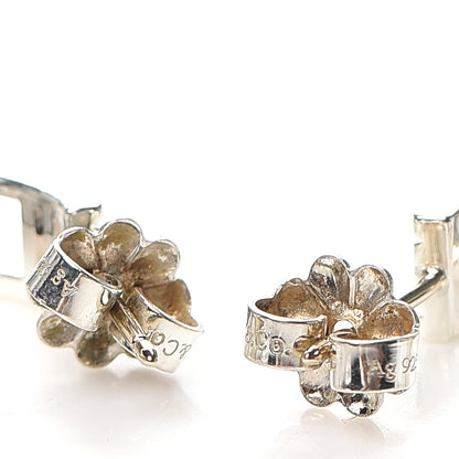 Tiffany Sterling Silver Small Atlas Open Hoop Earrings 3 of 5