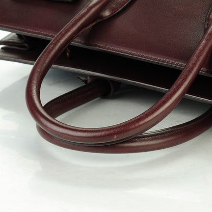 Saint Laurent Calfskin Small Sac De Jour Amarena 15 of 16