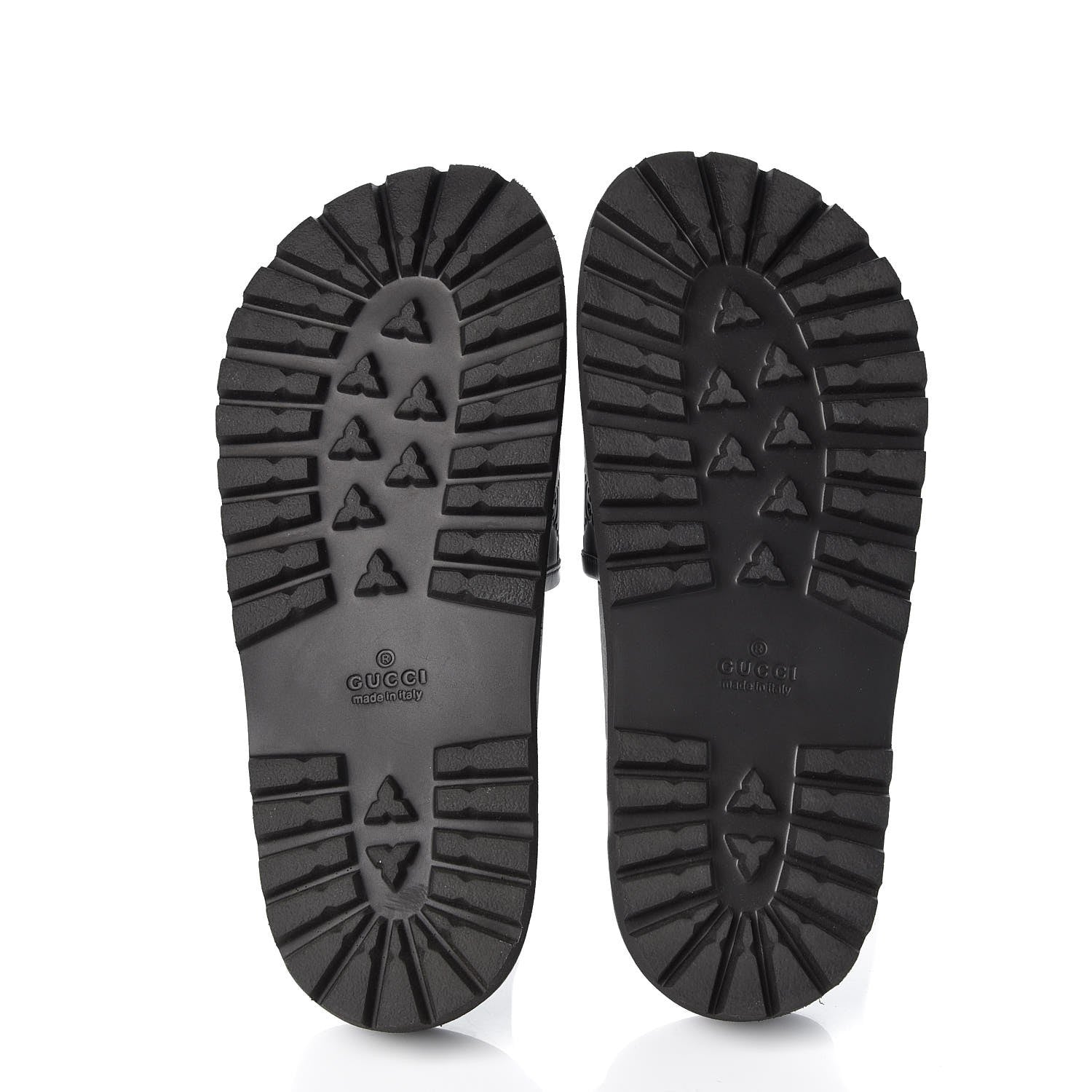 Gucci Guccissima Mens Lug Sole Slide Sandals 5 Black 5 of 7