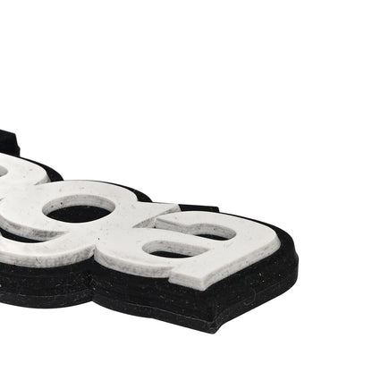 Balenciaga Rubber Logo Keyring White Black 5 of 6