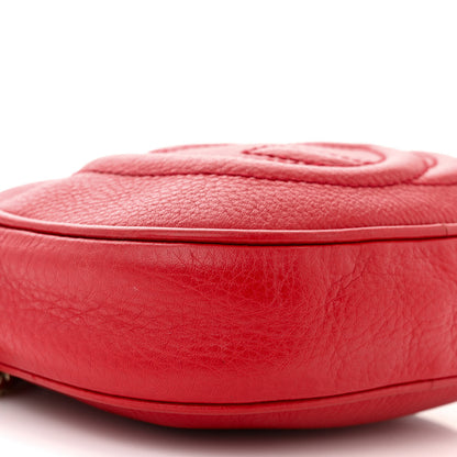 Gucci Pebbled Calfskin Mini Soho Chain Bag Tabasco Red 9 of 13