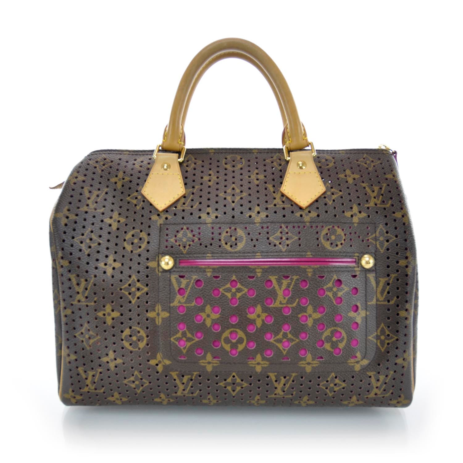 Louis Vuitton Monogram Perforated Speedy 30 Fuchsia 1 of 10