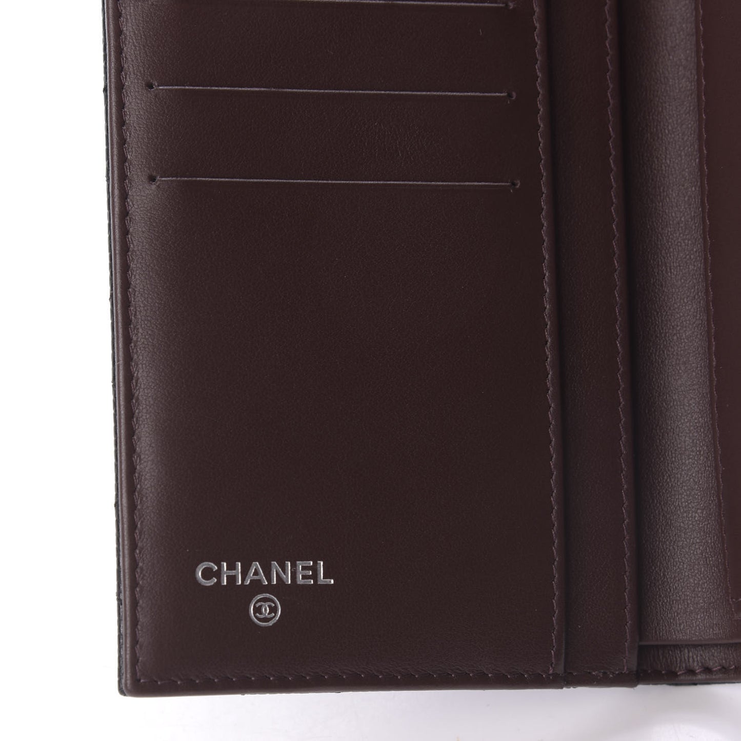 Caviar Quilted Large Flap Wallet Black