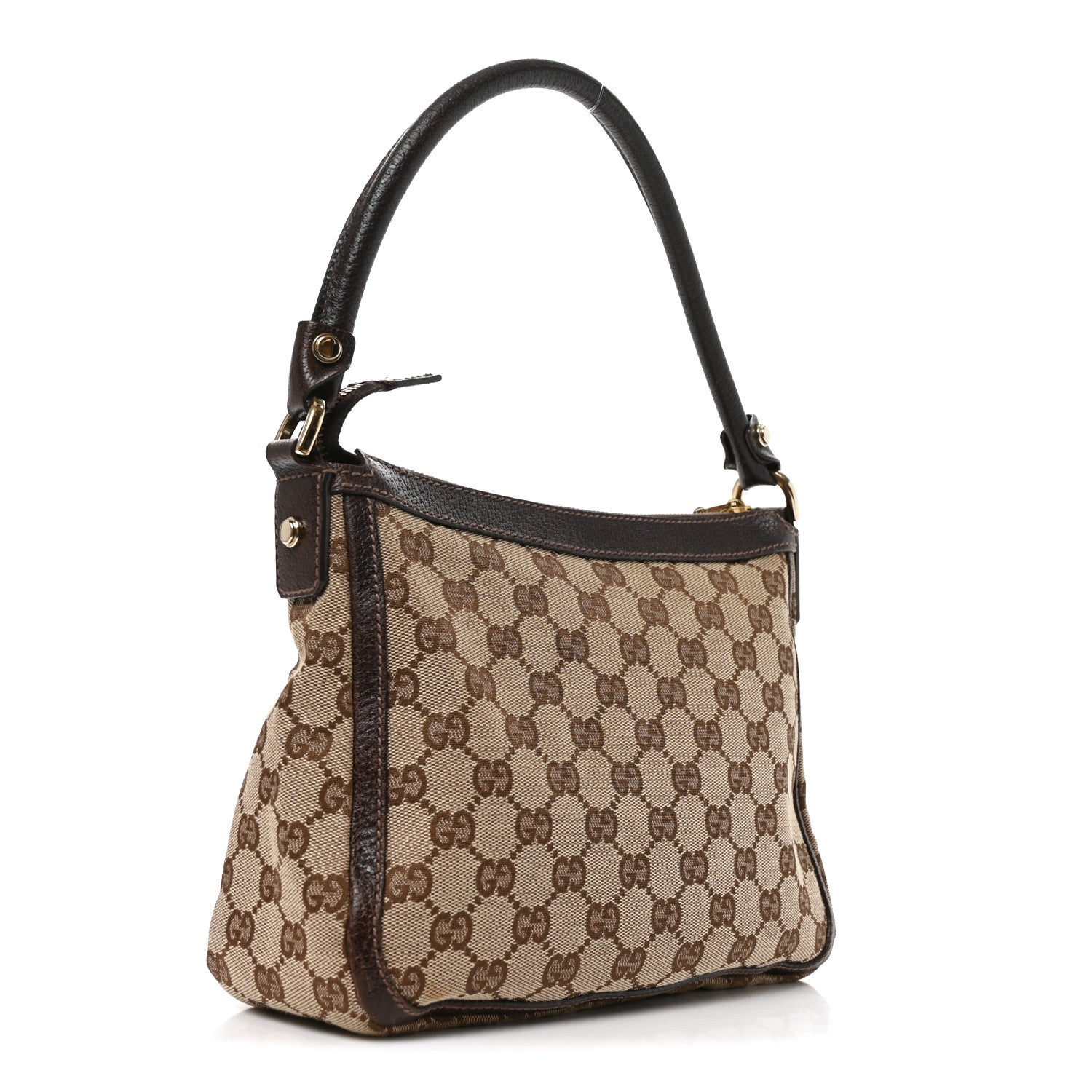 Gucci Monogram Abbey Shoulder Bag Dark Brown 3 of 10