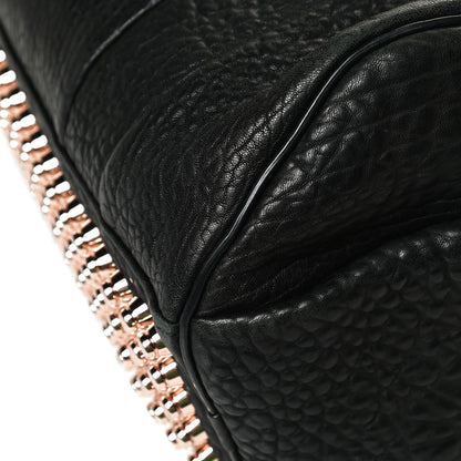 Alexander Wang Pebbled Lambskin Rocco Black Rose Gold Hardware 10 of 16
