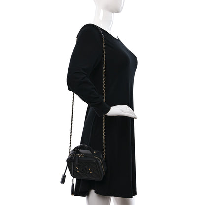 Chanel Caviar Quilted Small CC Filigree Vanity Case Black 2 of 10