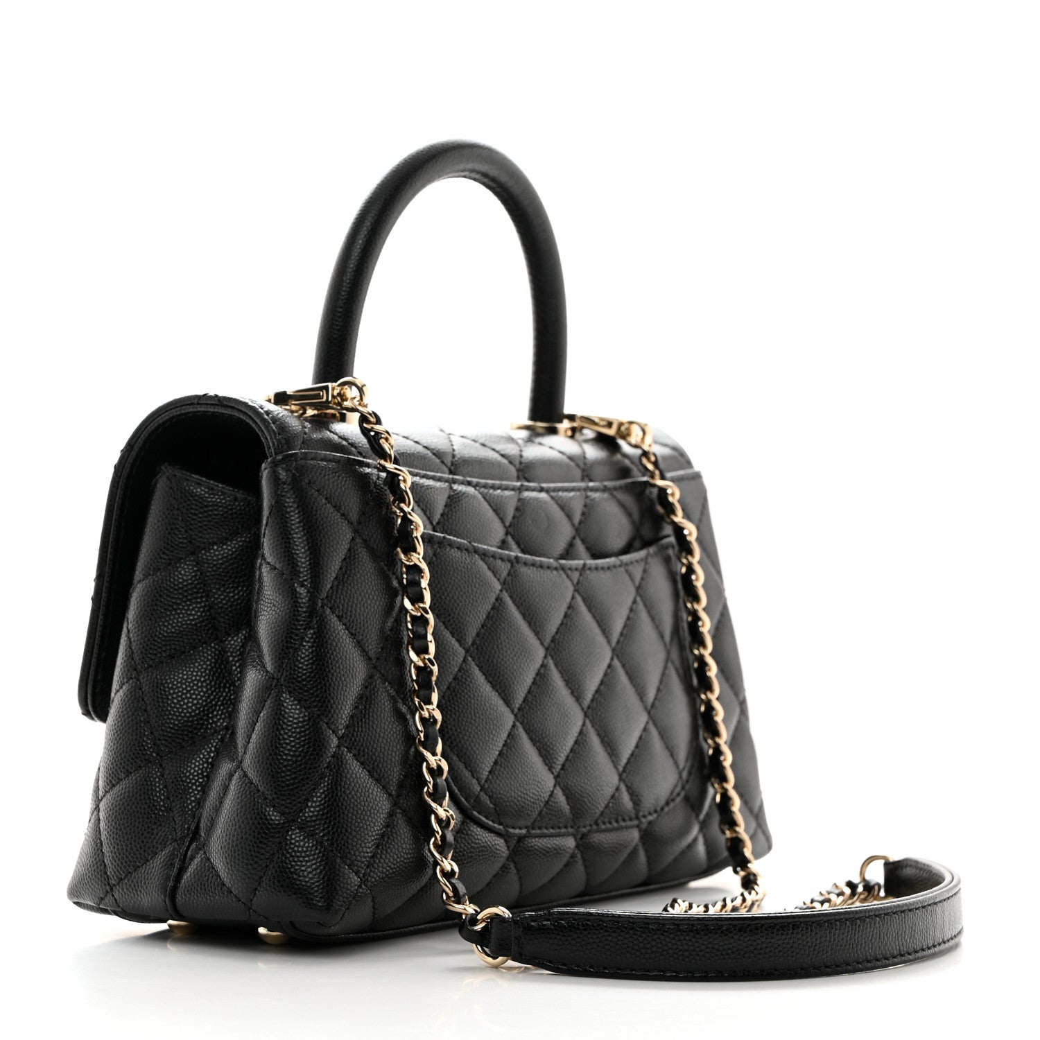 Chanel Caviar Quilted Mini Coco Handle Flap Black 3 of 10