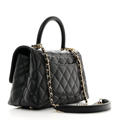 Chanel Caviar Quilted Mini Coco Handle Flap Black 3 of 10