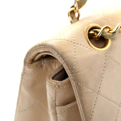 Chanel Lambskin Quilted Small Double Flap Beige 28 of 29