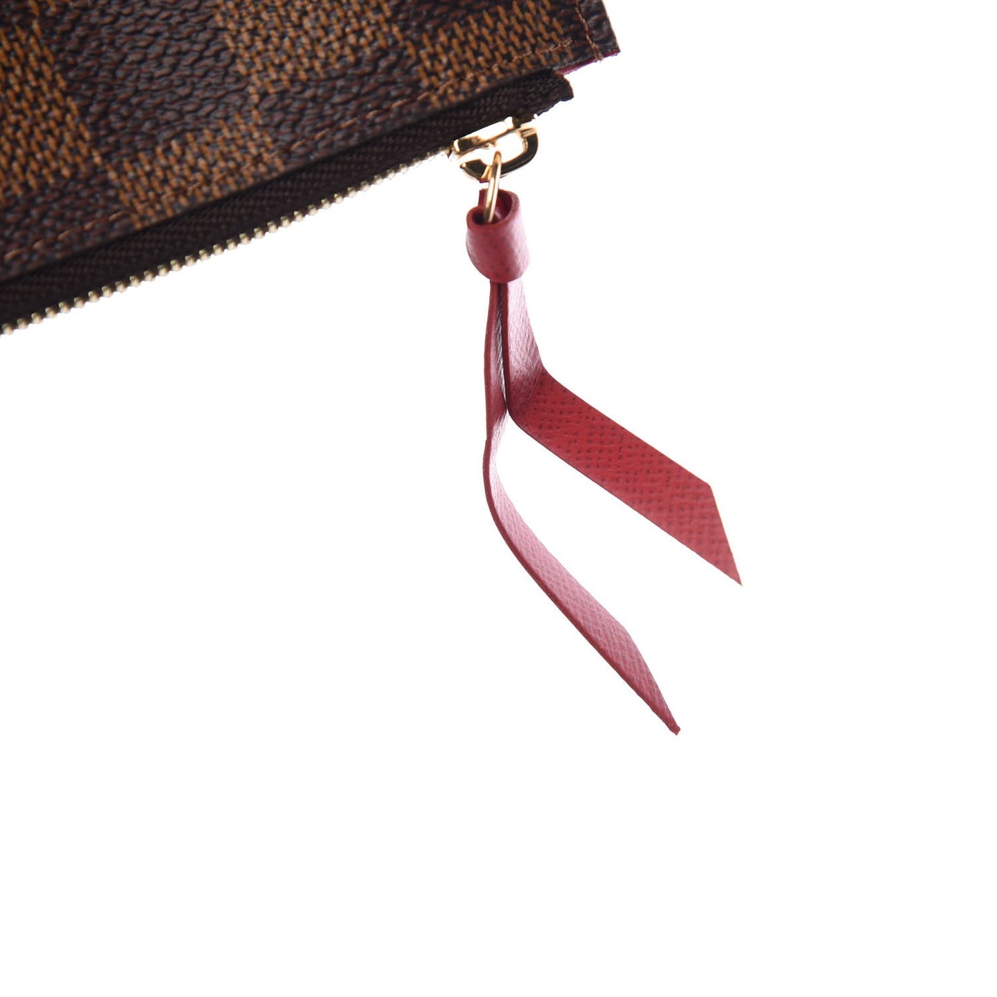 Damier Ebene Felicie Chain Wallet Zippered Insert