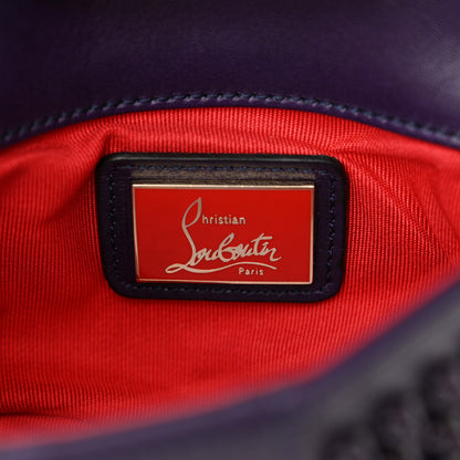 Christian Louboutin Calfskin Spiked Sweety Charity Crossbody Bag Purple 6 of 12