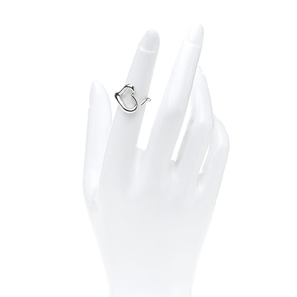 Tiffany Sterling Silver Elsa Peretti Open Heart Ring 49 5 2 of 4