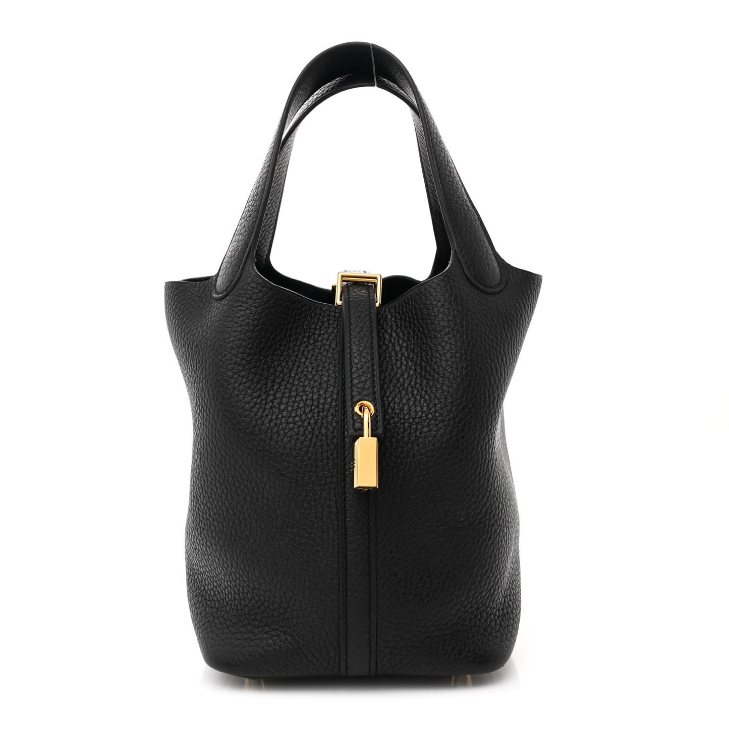 Taurillon Clemence Picotin Lock 18 PM Black