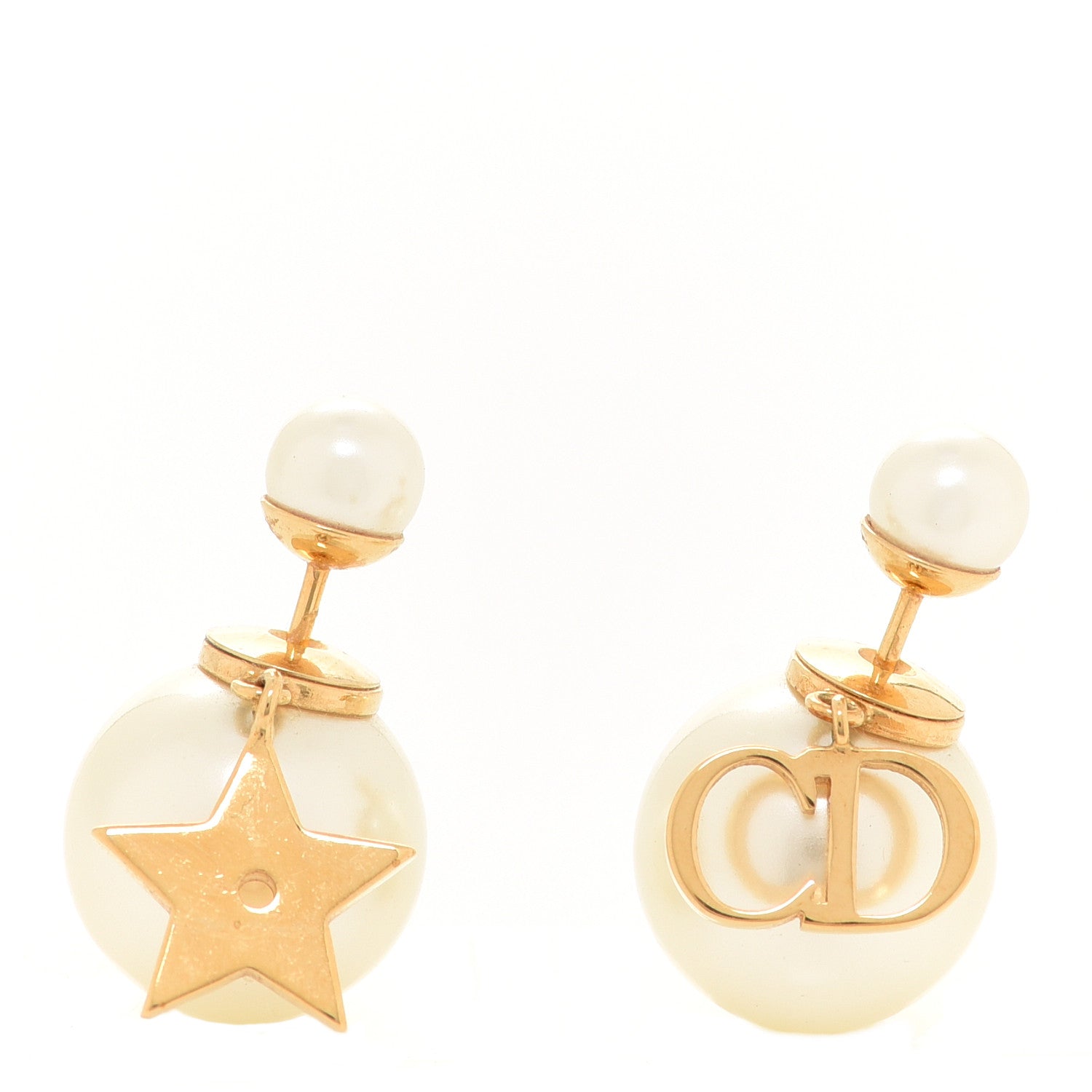 Christian Dior Pearl Dior Star Tribales Earrings 1 of 5