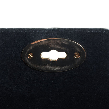 Mulberry Mini Croc Print Small Bayswater Satchel Black 8 of 9