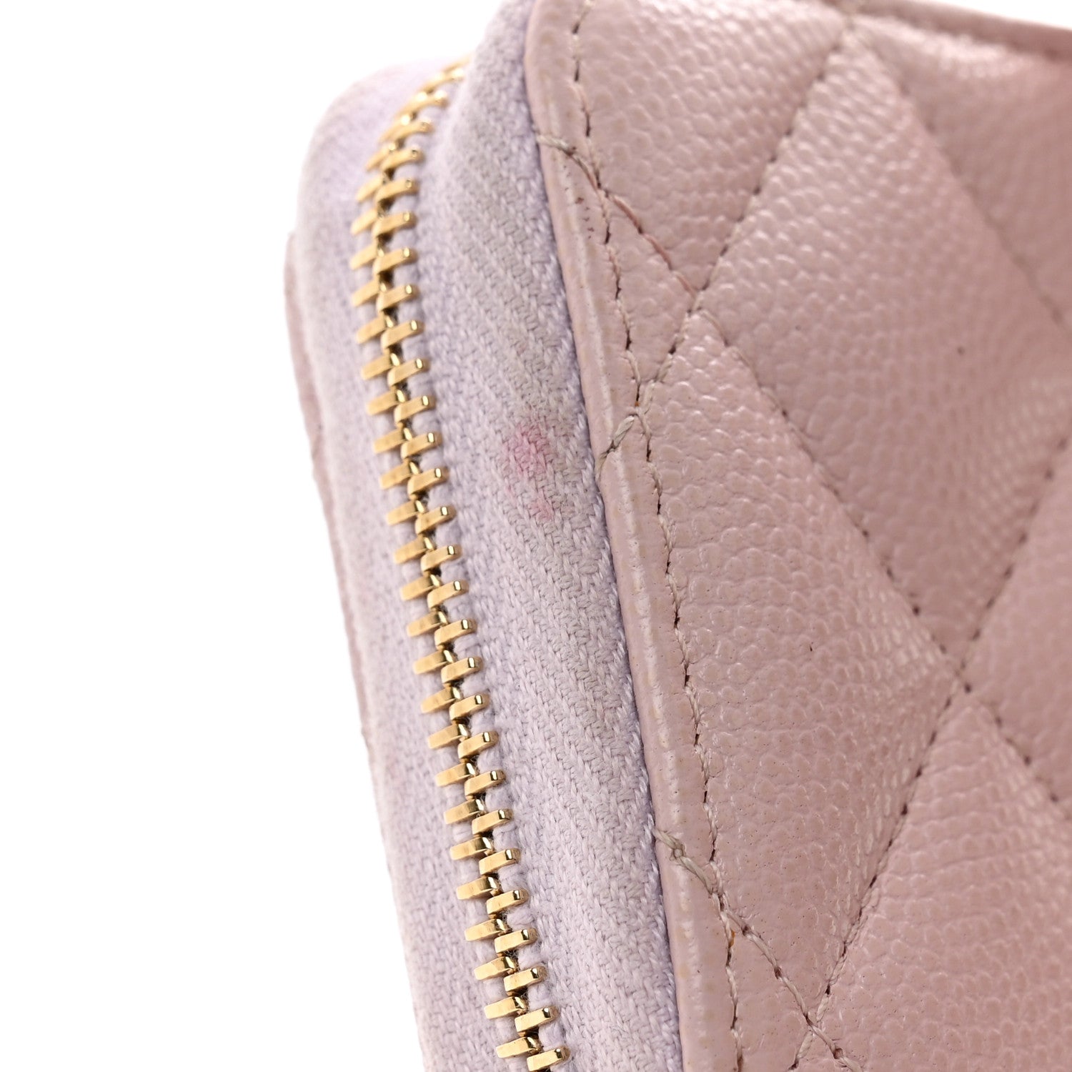 Chanel Caviar Quilted Zip Coin Purse Light Pink 7 of 8