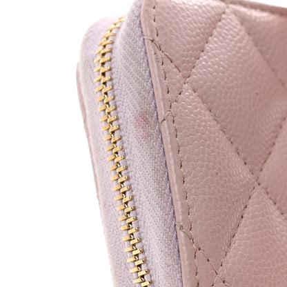 Chanel Caviar Quilted Zip Coin Purse Light Pink 7 of 8