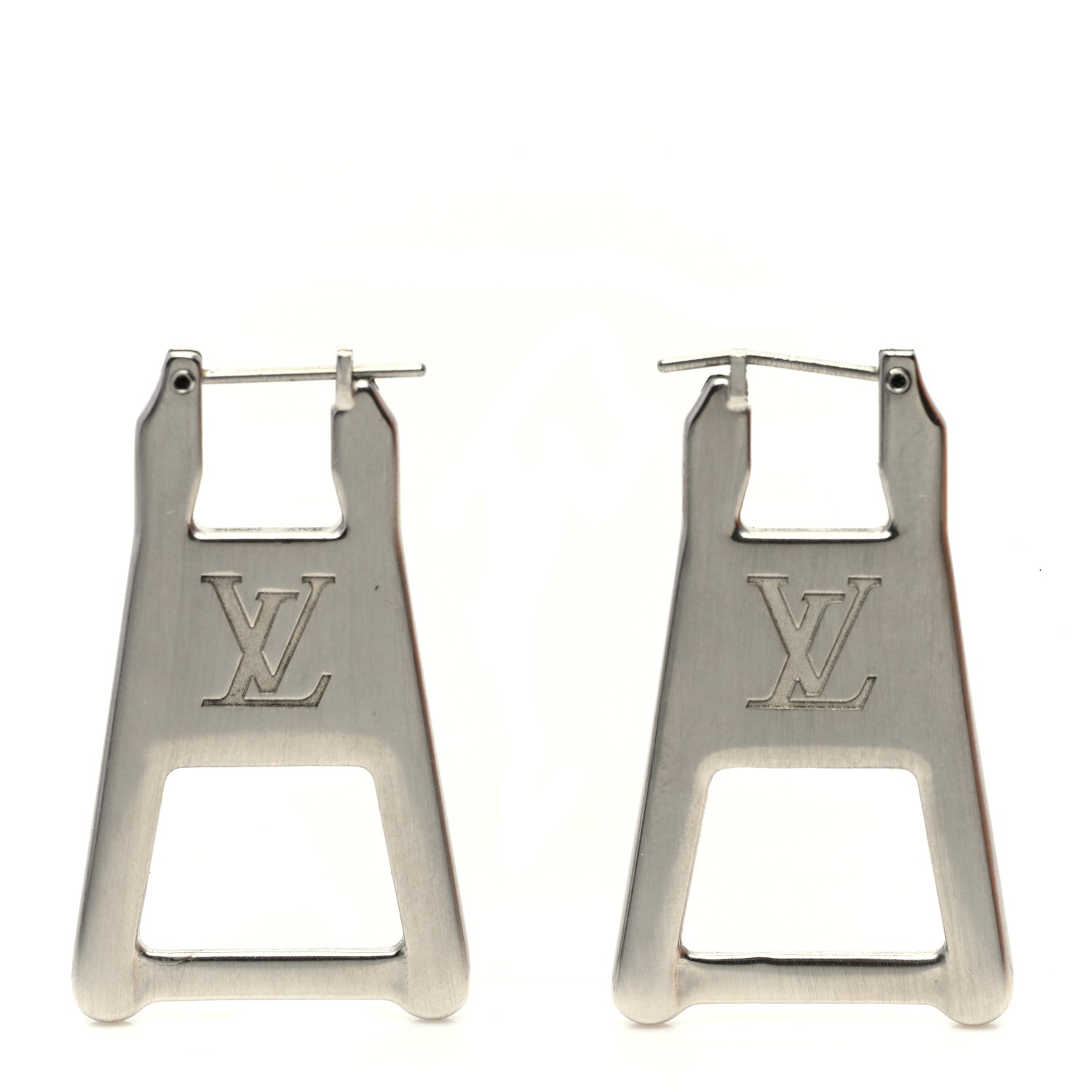 Louis Vuitton Zip Earrings Silver 1 of 4