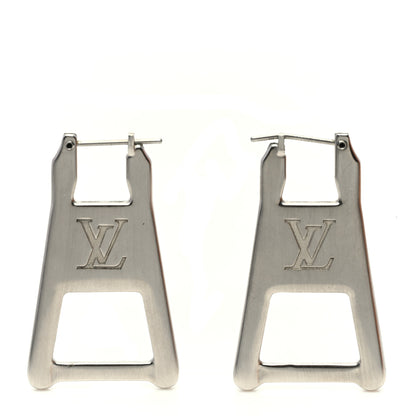Louis Vuitton Zip Earrings Silver 1 of 4