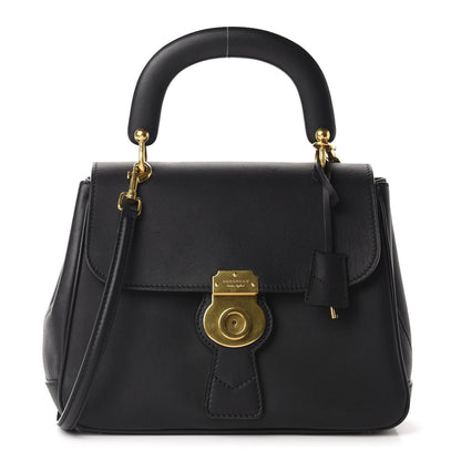 Burberry Trench Calfskin Medium DK88 Top Handle Bag Black 1 of 10