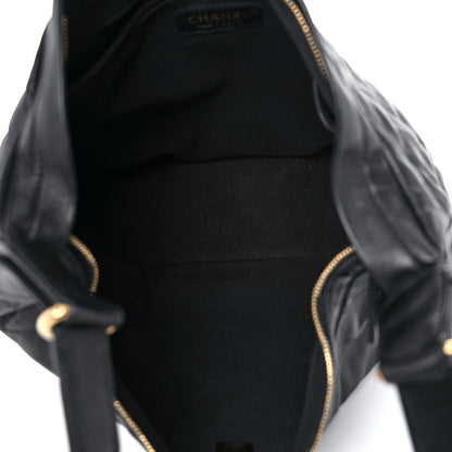 Chanel Calfskin Quilted Large Daily Hobo Black 5 of 12
