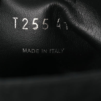 Prada Spazzolato Rois Nylon Metal Triangle Logo Monolith Pouch Pocket 55mm Boots 41 Black 10 of 14
