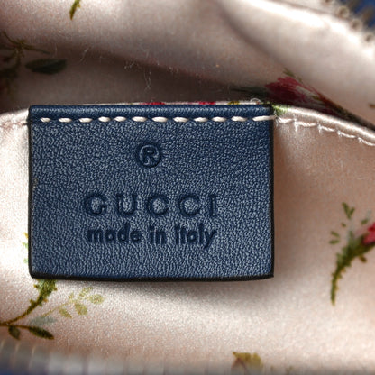 Gucci Denim Matelasse Mini Pearly GG Marmont Chain Shoulder Bag Blue 6 of 11