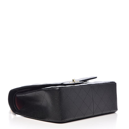 Chanel Caviar Quilted Jumbo Double Flap Black 4 of 11