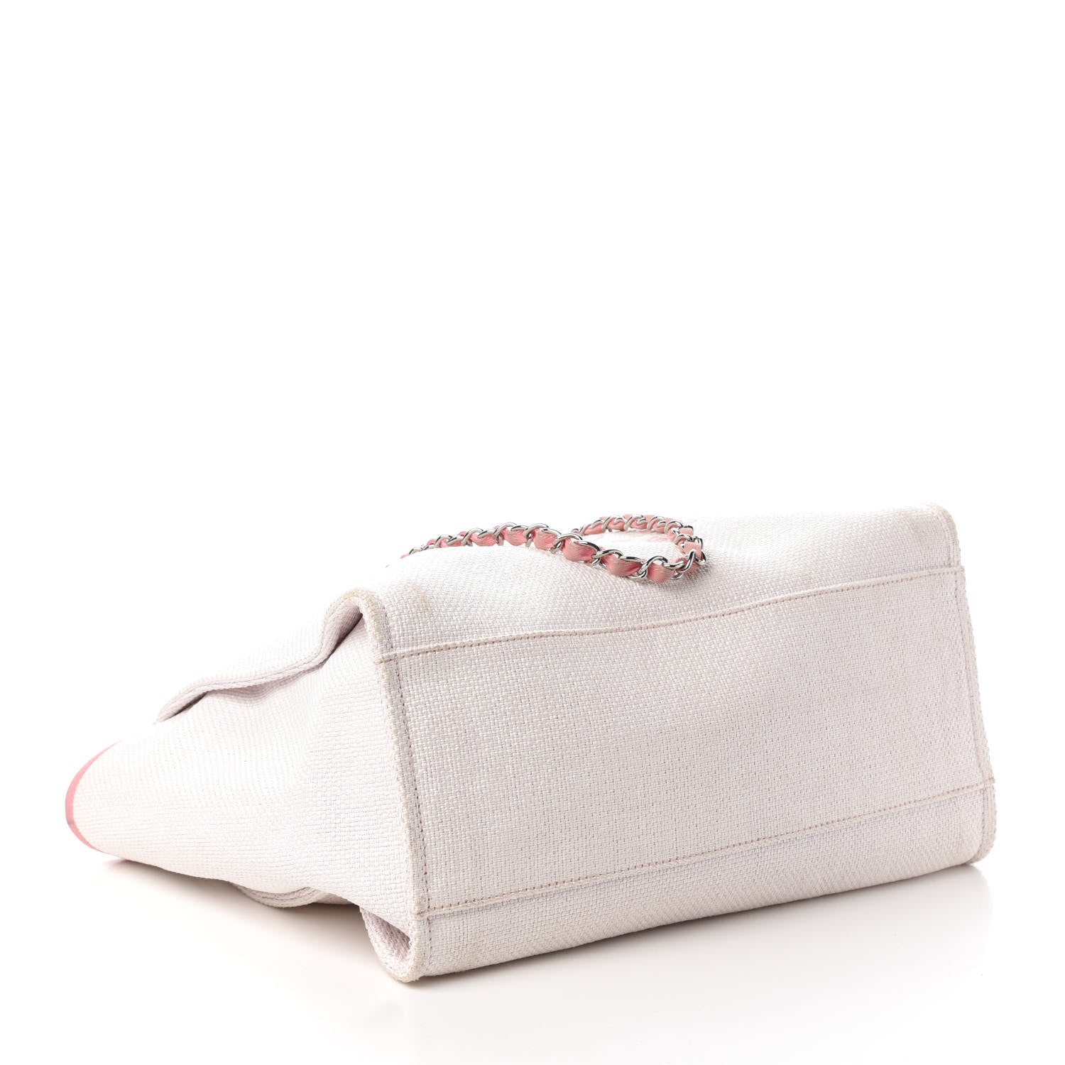 Chanel Canvas Medium Deauville Tote Pink 4 of 11