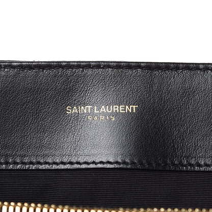 Saint Laurent Calfskin Y Quilted Monogram Large Loulou Chain Satchel Black 6 of 11