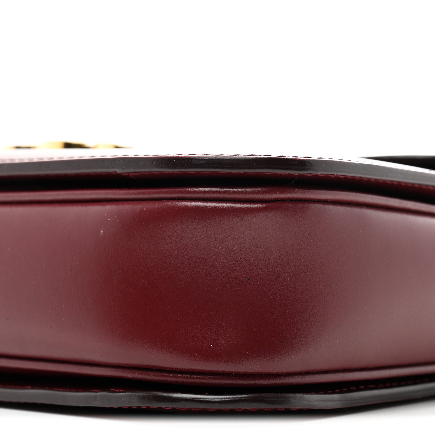 Celine Shiny Calfskin Medium Triomphe Light Burgundy 10 of 10