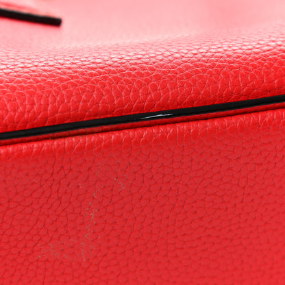 Marc Jacobs Pebbled Calfskin Editor Shopping Tote Red 10 of 12
