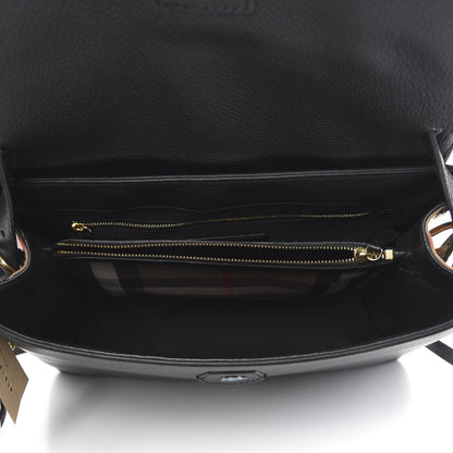Burberry Derby Calfskin House Check Medium Camberley Black 6 of 11