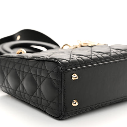 Christian Dior Lambskin Cannage Small My ABCDior Lady Dior Black 10 of 11