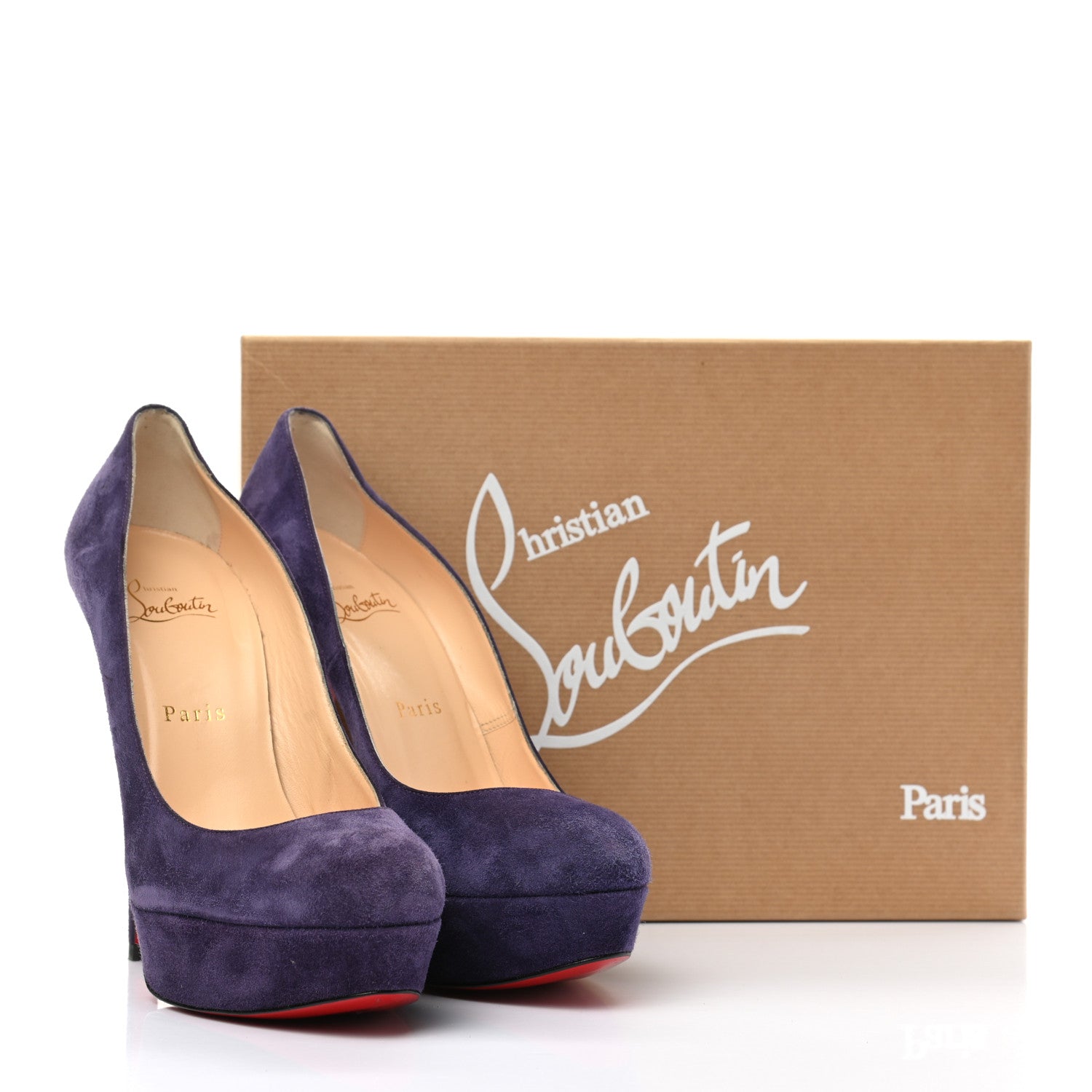 Christian Louboutin Veau Velours Bianca 140 Pumps 38 Iris 16 of 18