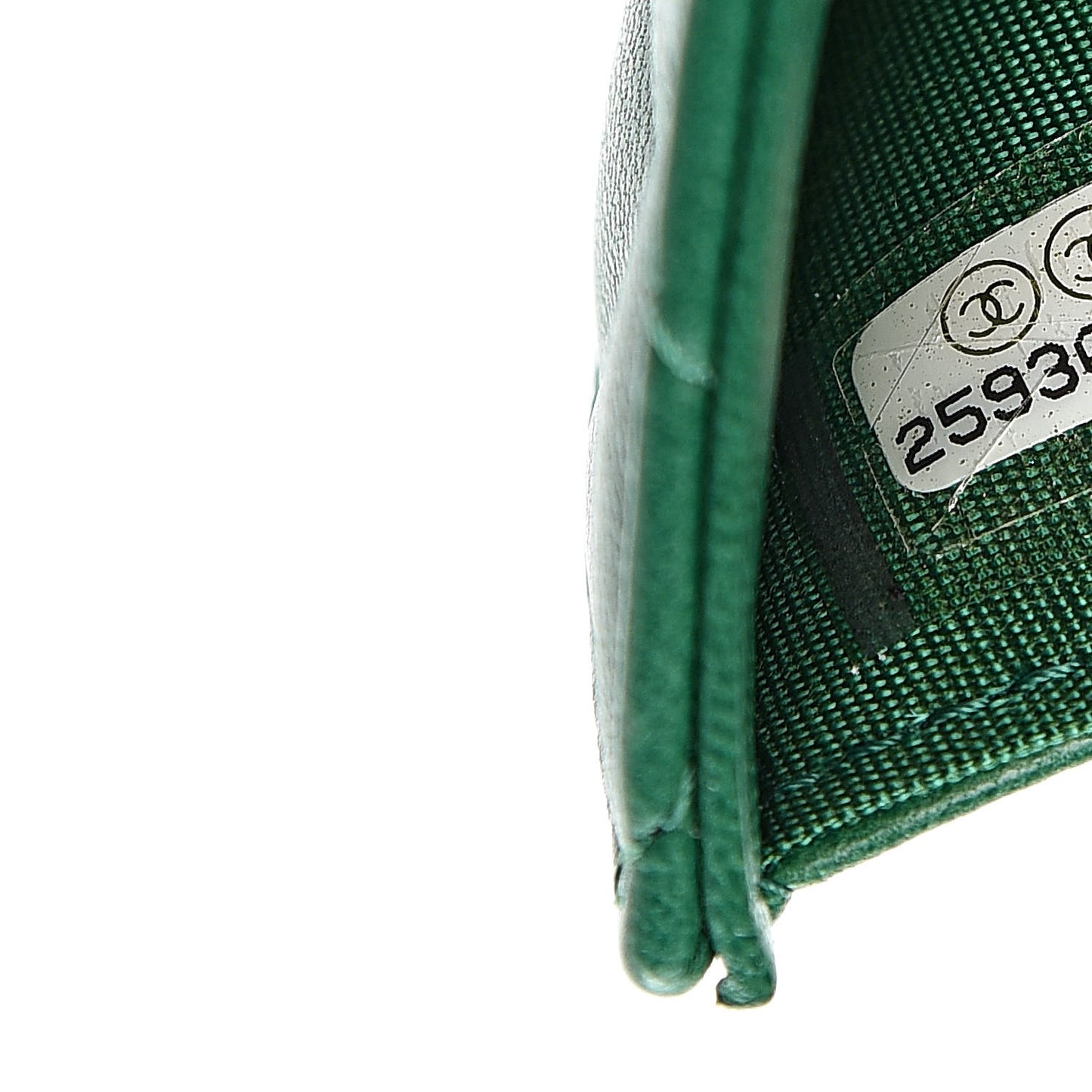 Lambskin Quilted Compact Boy Wallet Green