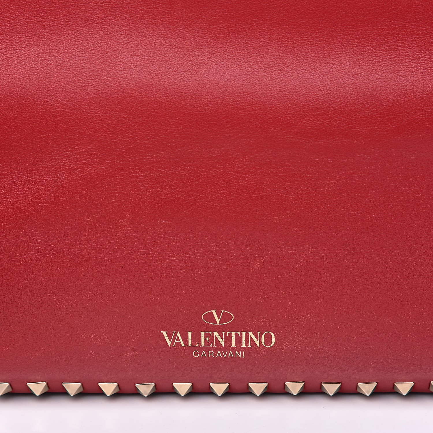Valentino Garavani Vitello Colorblock Medium Rockstud Tote Deep Rose Clover Grey Scarlet 18 of 20